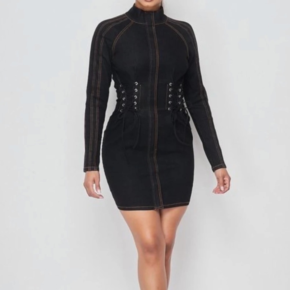 Black Denim Dress